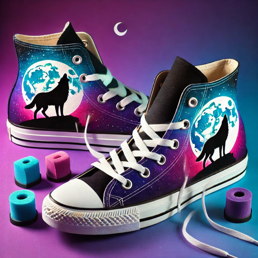 Bota deportiva luna y lobo 🐺